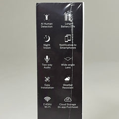 SHENZHEN PUGE ELECTRONICS Wireless Smart 2.4 GHz Wi-Fi Doorbell Camera P50 Black