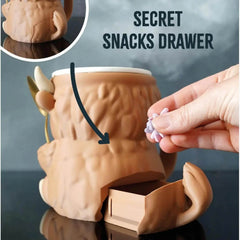 Ice Cream Pint Holder – Highland Cow Dessert Tub with Antifreeze Handle for Yogurt, Mixes & Kids Treats
