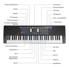 61 Keys Digital Music Keyboard Electronic Piano