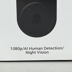 SHENZHEN PUGE ELECTRONICS Wireless Smart 2.4 GHz Wi-Fi Doorbell Camera P50 Black