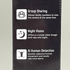 SHENZHEN PUGE ELECTRONICS Wireless Smart 2.4 GHz Wi-Fi Doorbell Camera P50 Black