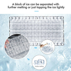 48lbs Stainless Ice Maker with LCD & Self-Cleaning