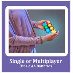 Magic Cube Flip Slide Match Memory Game Electronic Handheld Fidget Toy Single or Multiplayer