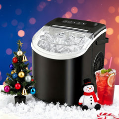 Portable Countertop Ice Maker Machine – Fast Ice Making, 2 Ice Sizes