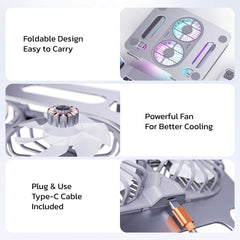Purely C50 Laptop Cooling Adjustable Stand with Fans