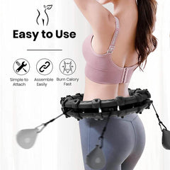 Upgraded Large Size Smart Weighted Exercise Hoola Hoops